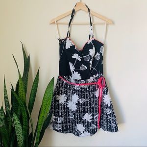 Corey Lynn Calter floral wrap mini dress